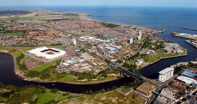 Vista aérea de Sunderland